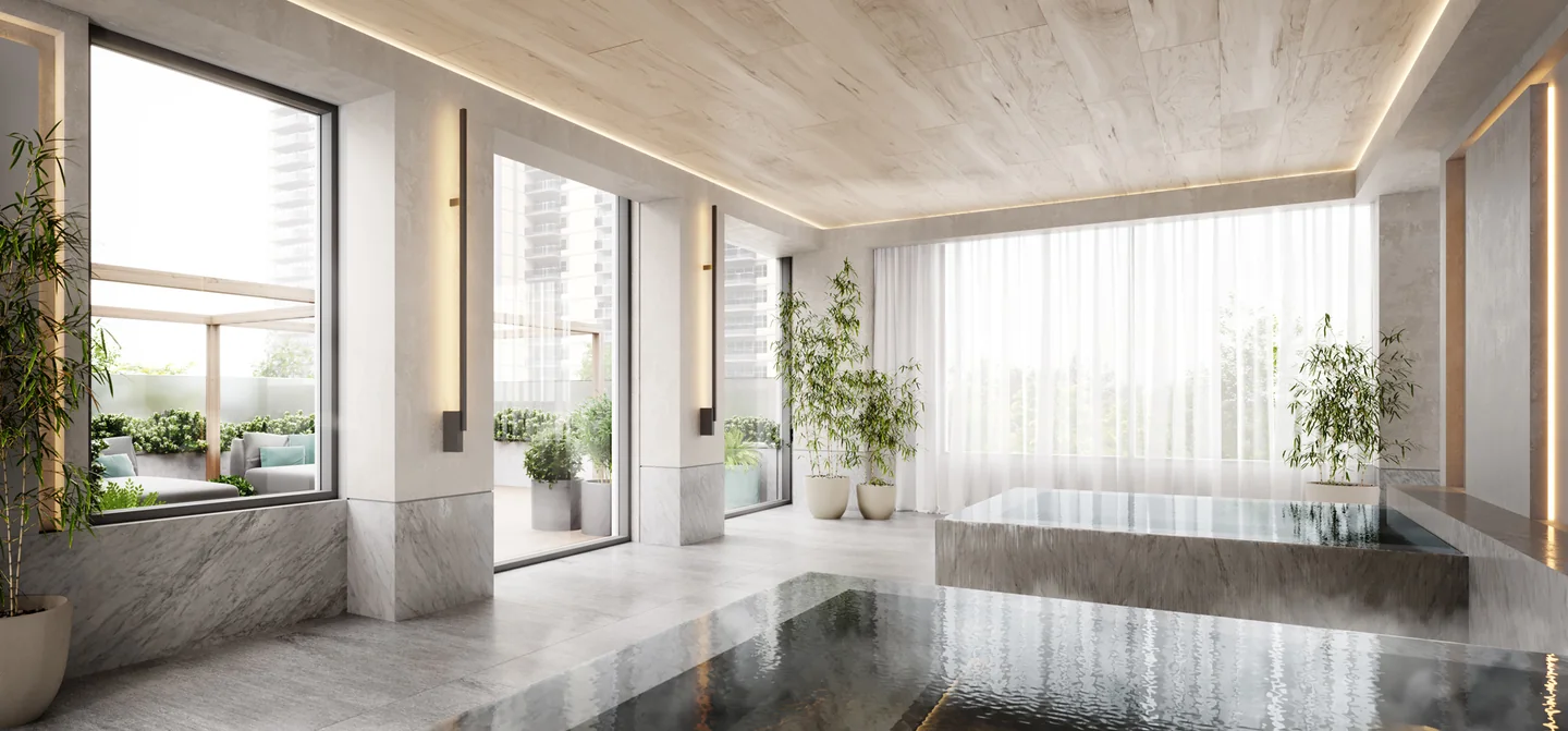 Artist’s concept of AKRA’s proposed plunge-pool amenity.