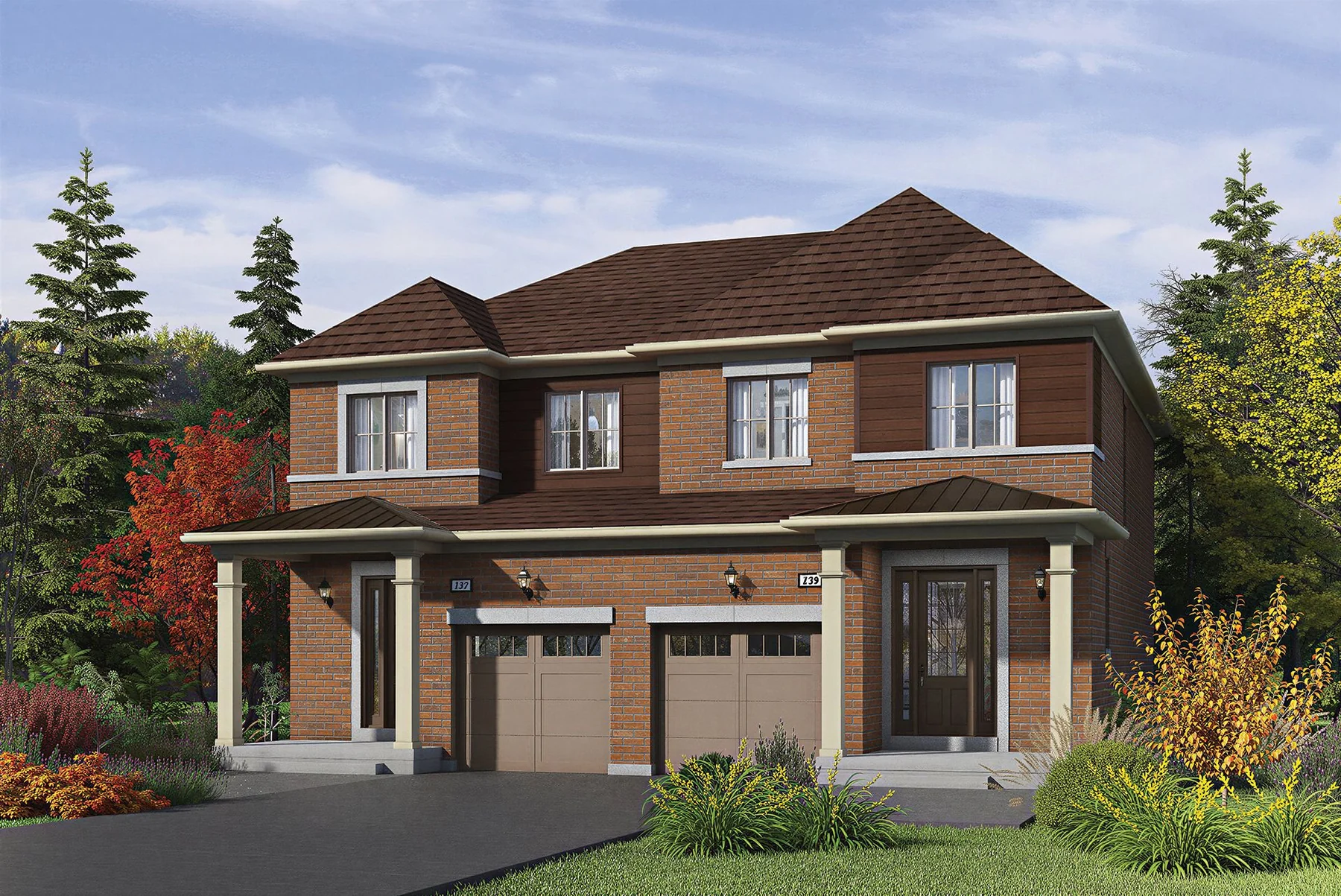 Sundance Arbor semi-detached home rendering