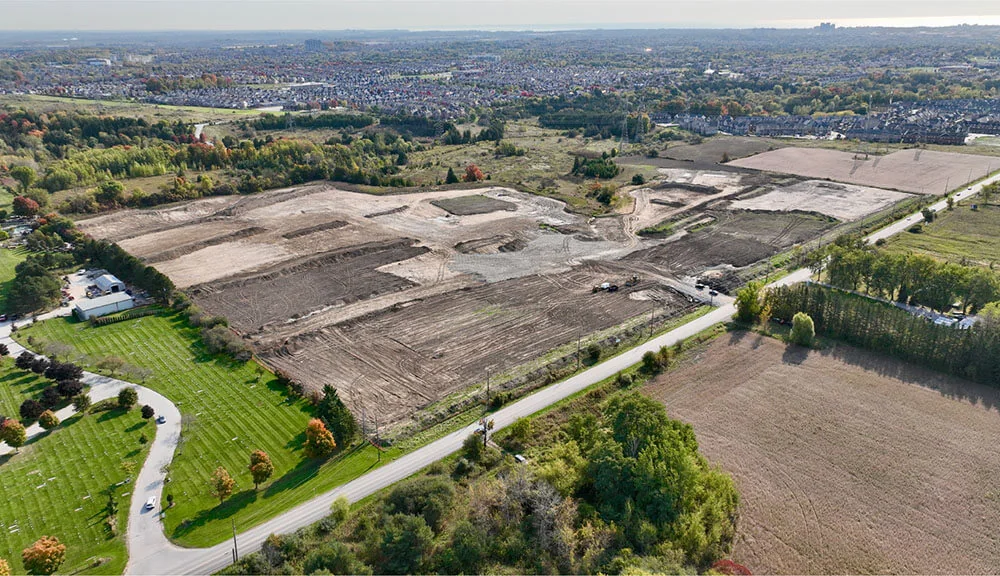 Builder-published aerial photograph of the Northgate Trails site and surrounding landscape.