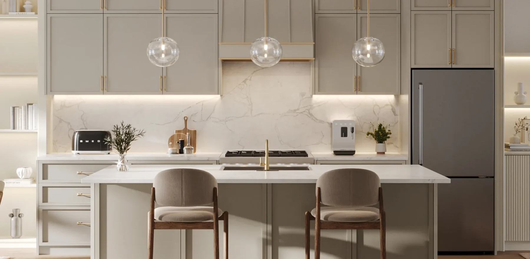 Rolling Woods kitchen and island concept