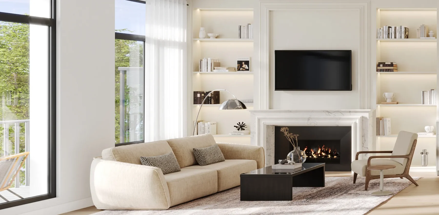 Rolling Woods furnished living-room concept