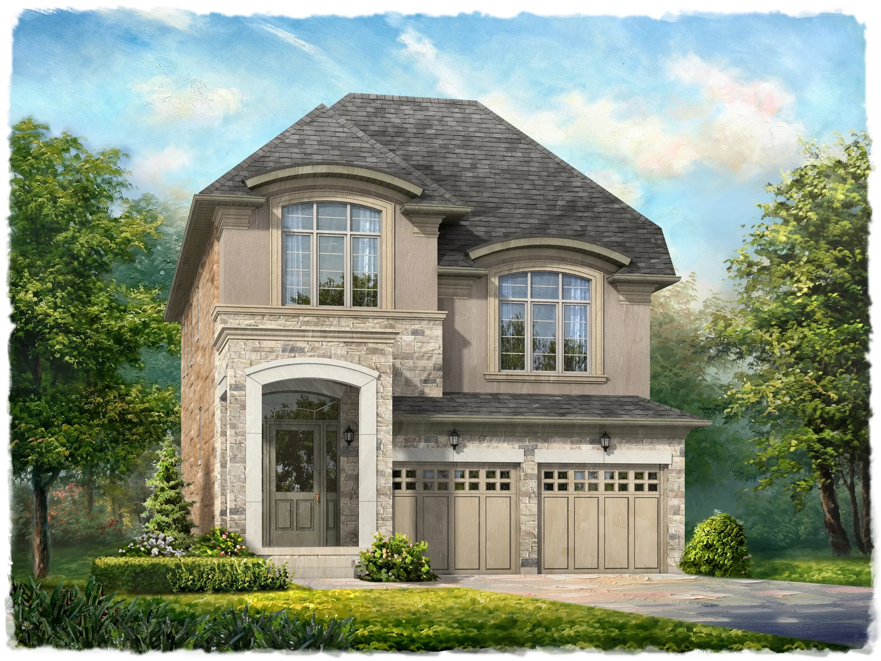 Dualhaven 1 detached home rendering at Springside Trails