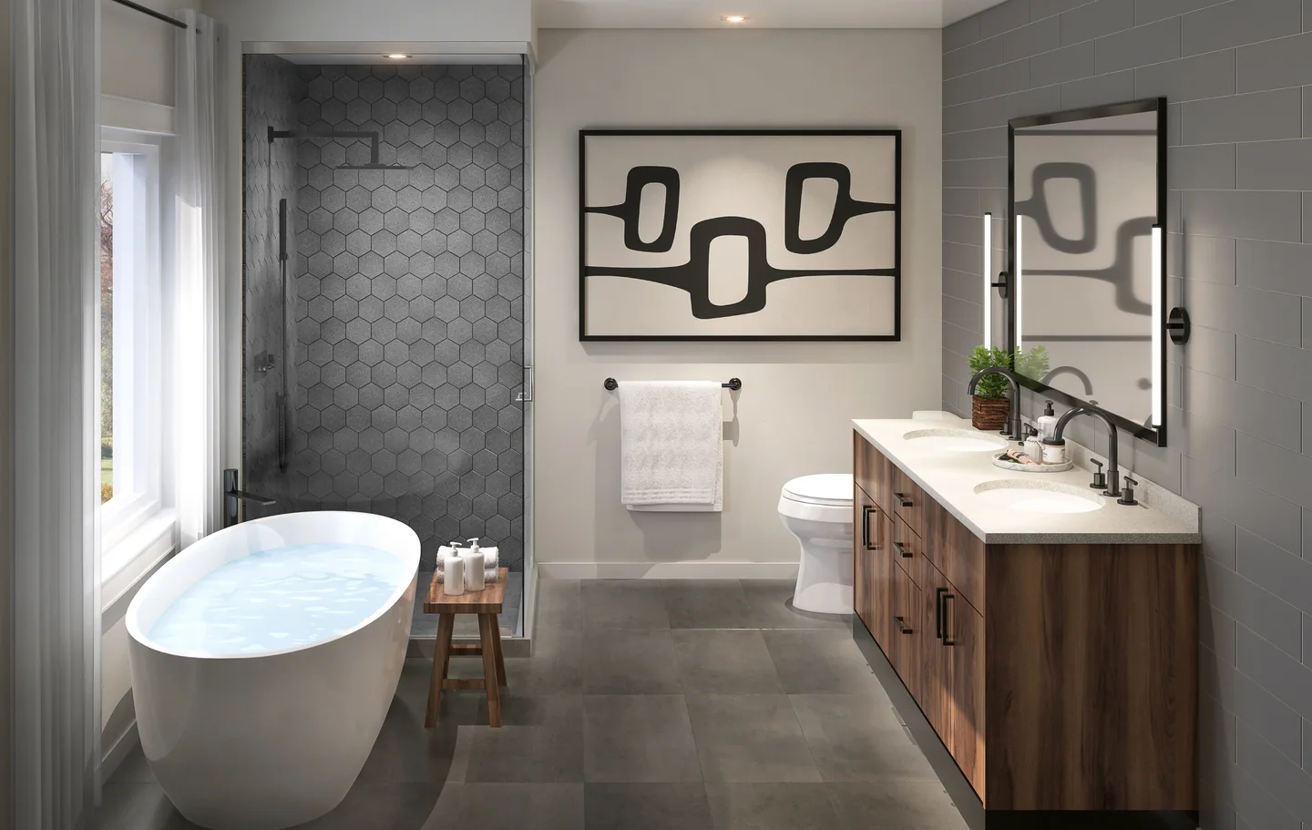 Artist’s concept of a primary ensuite.
