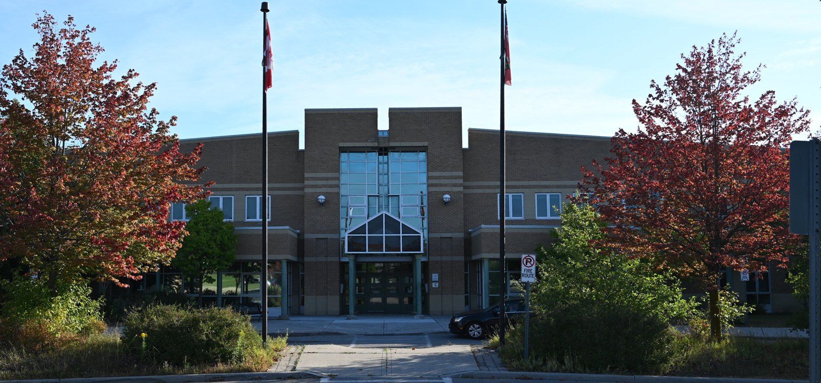 Father Leo J. Austin Catholic Secondary School exterior, Whitby