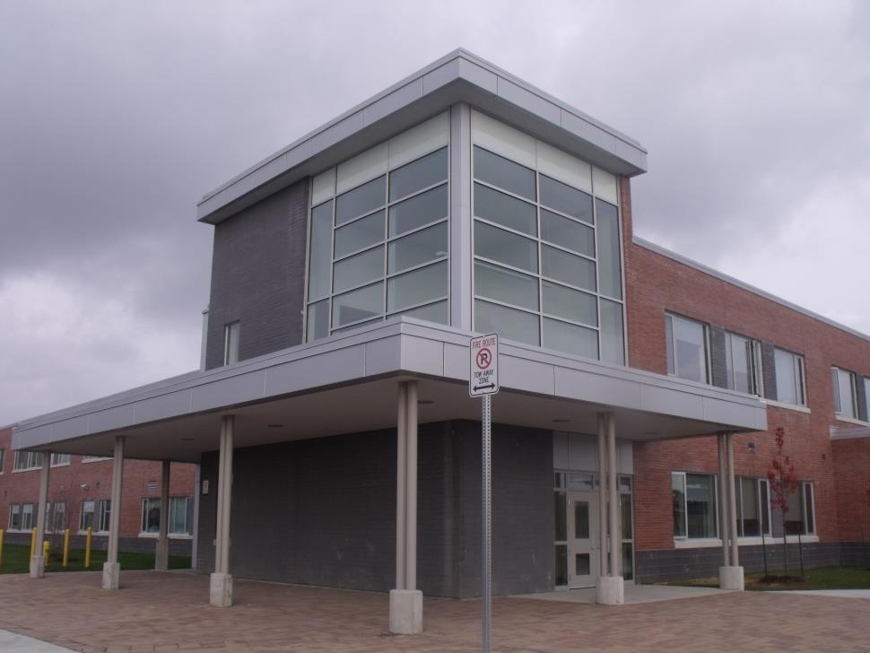 Front entrance of Maxwell Heights Secondary School