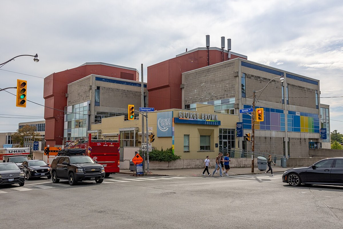 George Brown Casa Loma campus building along Davenport Road