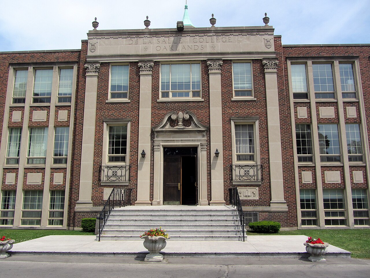 Archival exterior of De La Salle College in Toronto