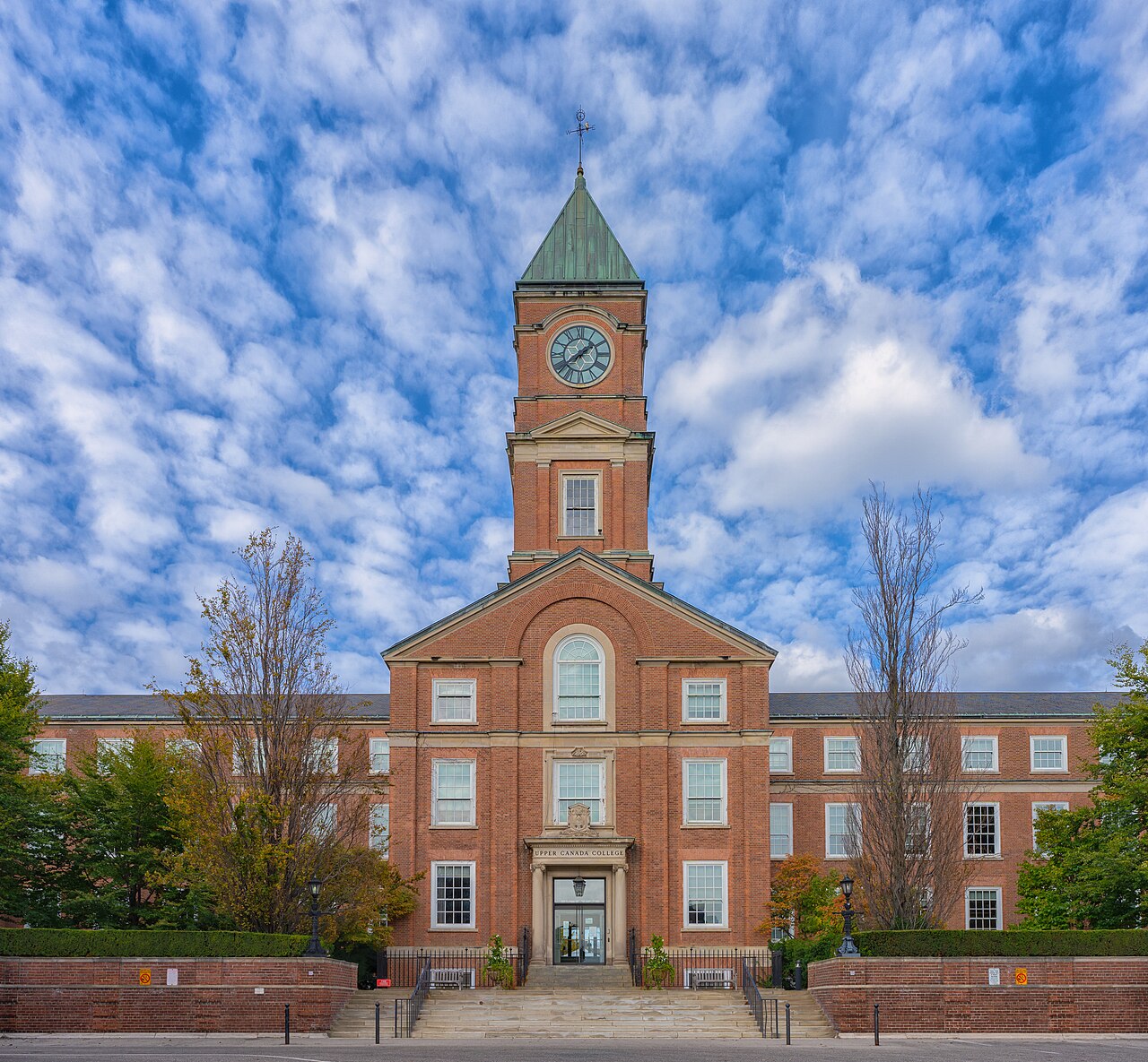 Archival exterior of Upper Canada College in Toronto