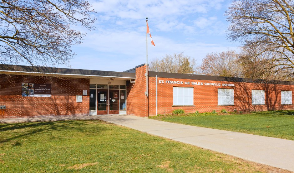 St. Francis de Sales Catholic School exterior, Ajax